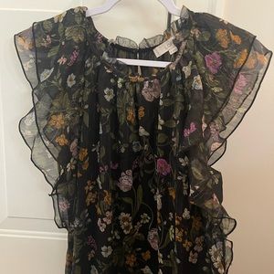 Loft Floral Blouse - XL